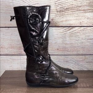 EuC Elegant Olive Green Piccadilly Women's Boots Size 6